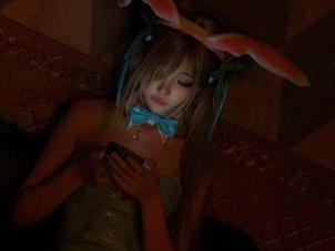 Cat Demon喵崽的水泳部写真，精选水着款式，游在水中，她的眼神似乎在问：“你还等什么呢？”